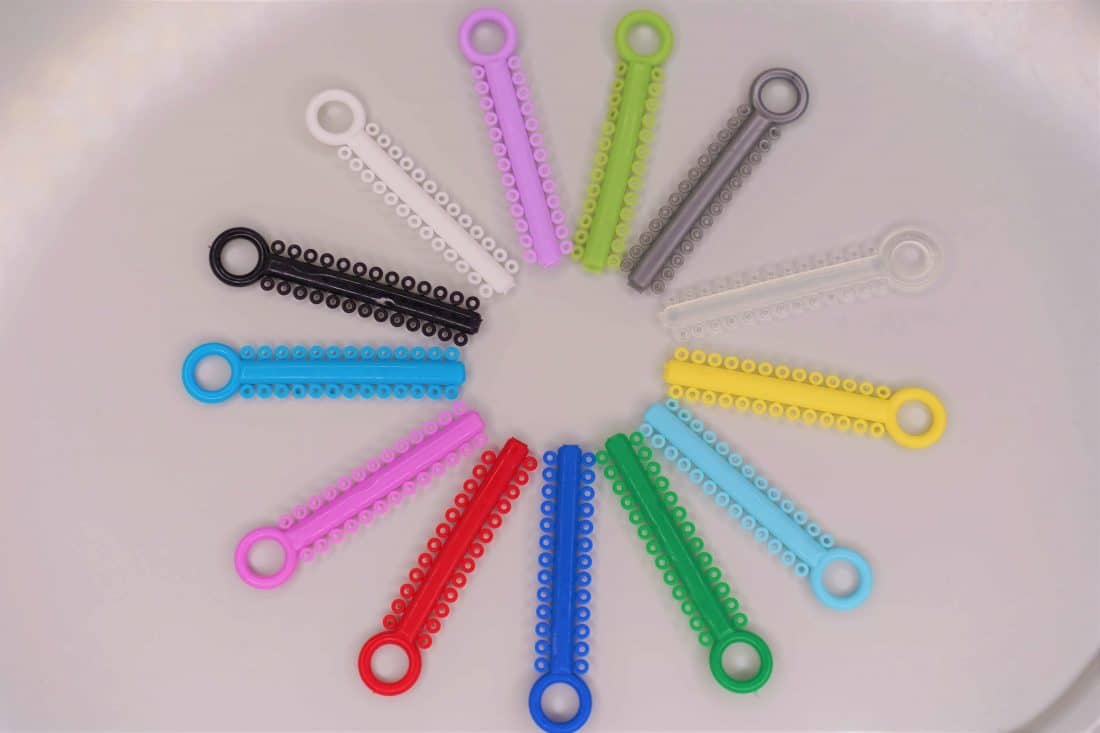 the colors for braces